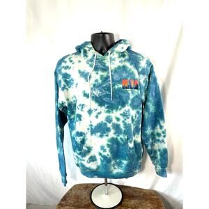 Tie Dye Death Valley Hoodie Cactus Graphic L